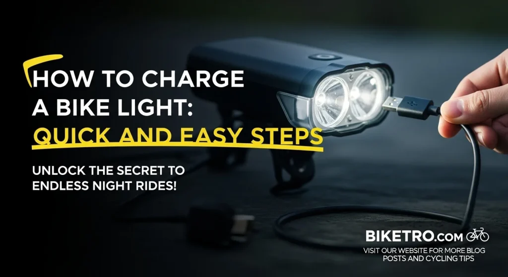 How to Charge a Bike Light: Quick and Easy Steps
