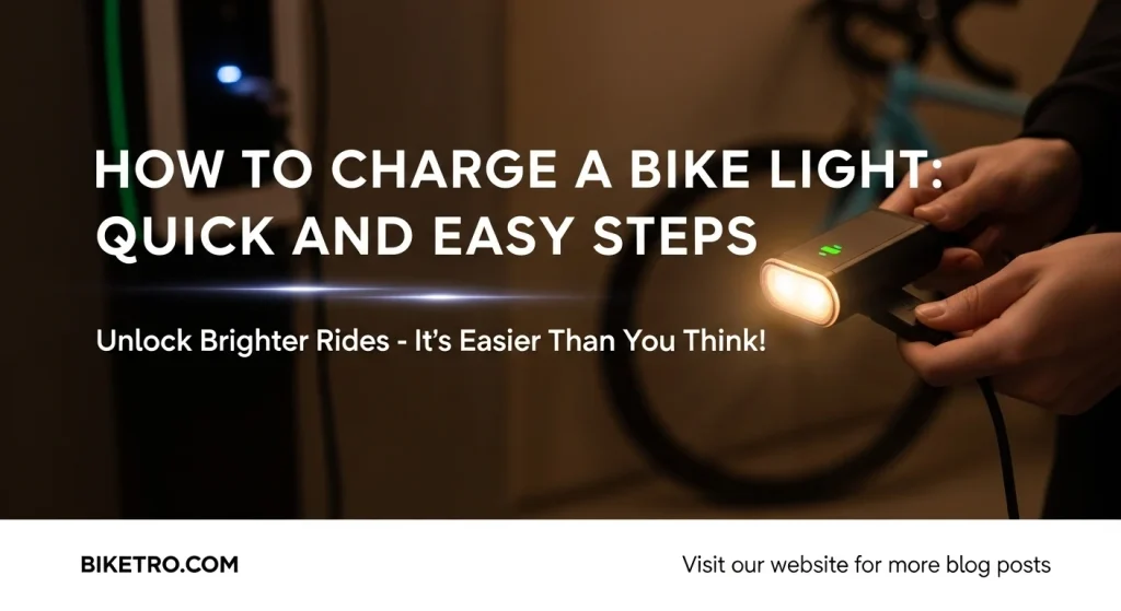 How to Charge a Bike Light: Quick and Easy Steps
