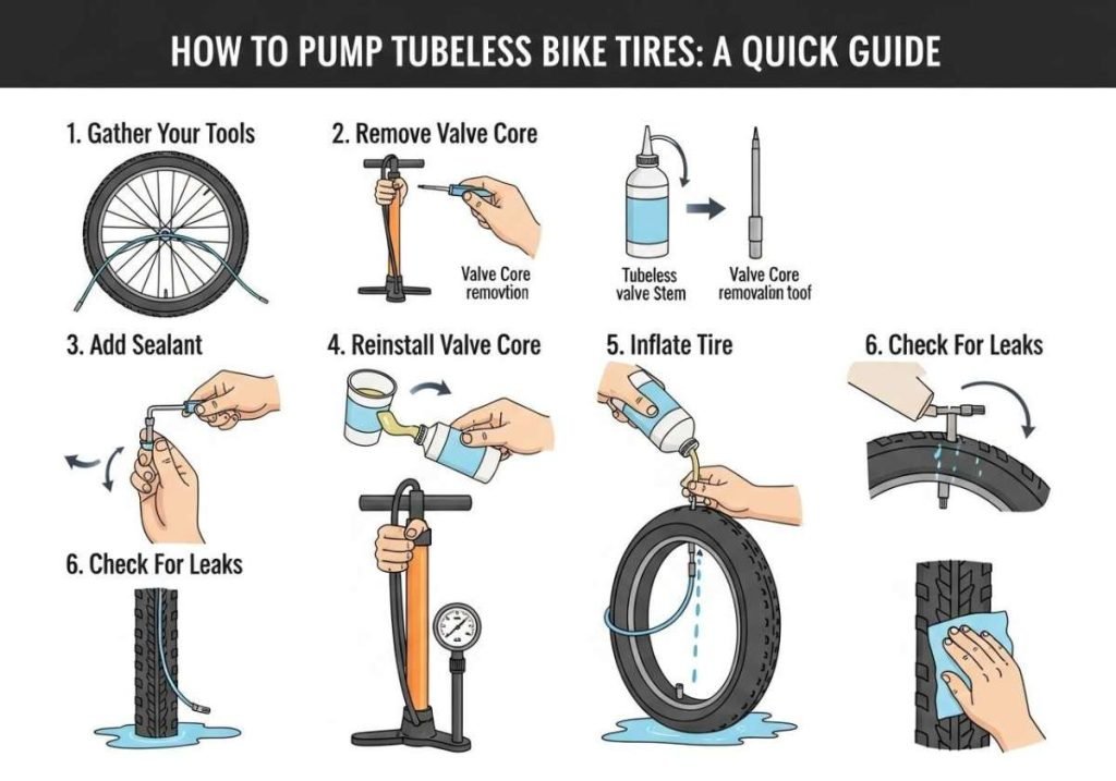 How to Pump Tubeless Bike Tires