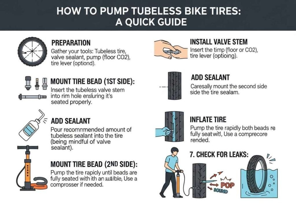 How to Pump Tubeless Bike Tires