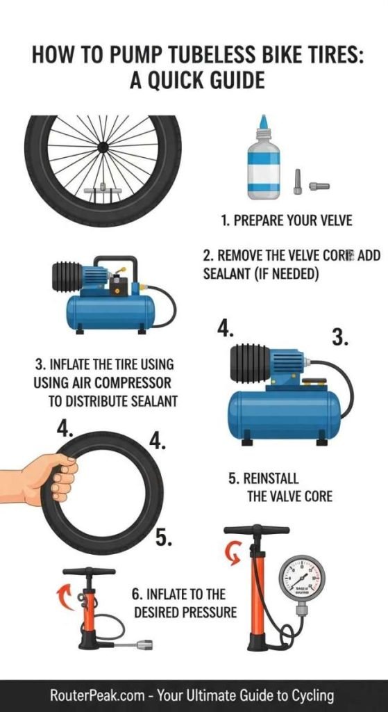 How to Pump Tubeless Bike Tires