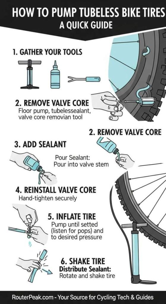 How to Pump Tubeless Bike Tires
