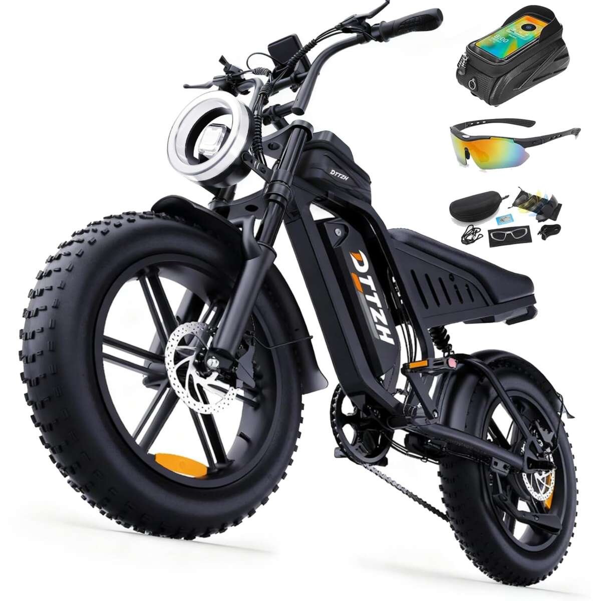 DTTZH F6/F6S/F6PRO Electric Bike for Adults with NFC & Password Unlock, 4000/200