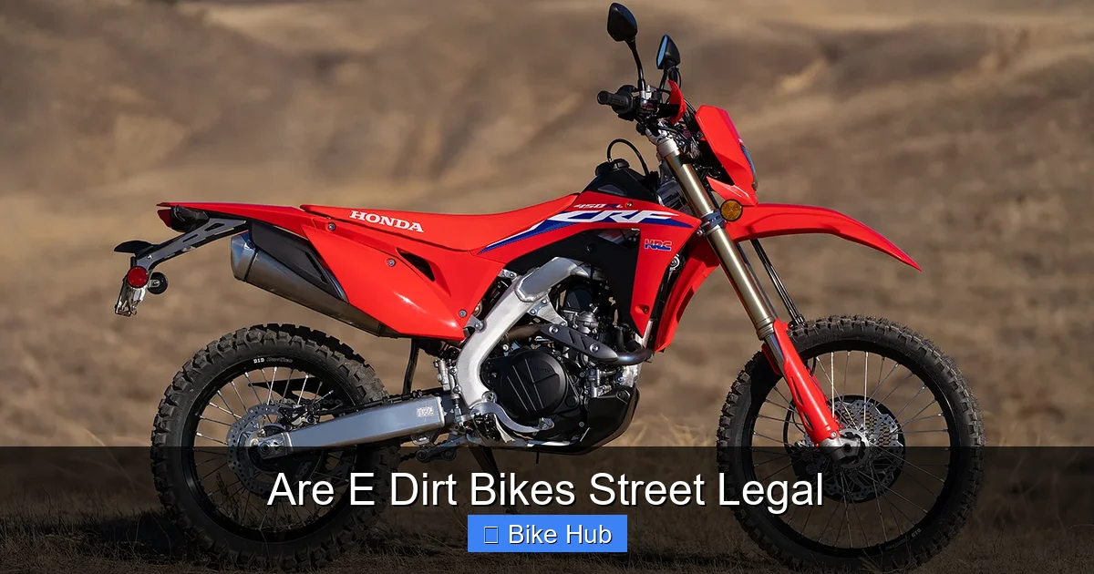Are E Dirt Bikes Street Legal