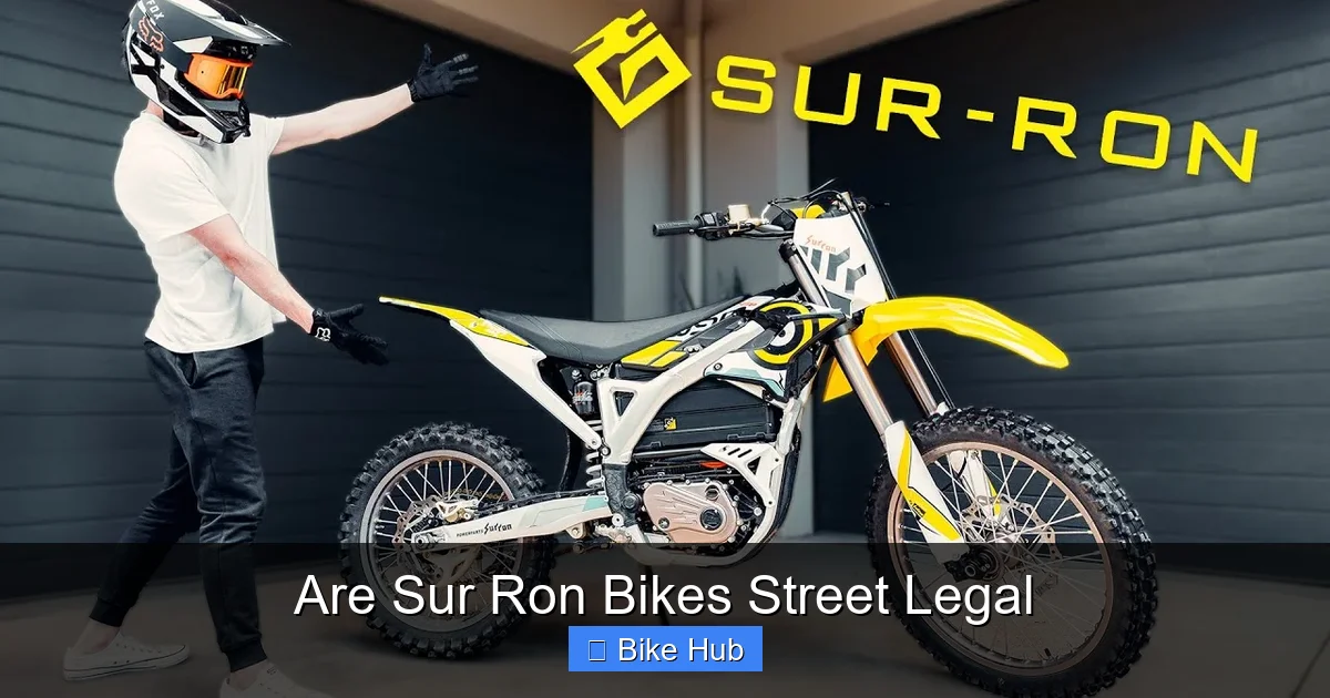 Are Sur Ron Bikes Street Legal