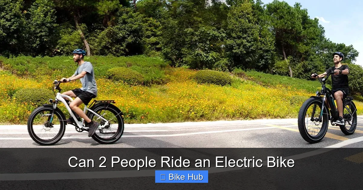 Can 2 People Ride an Electric Bike