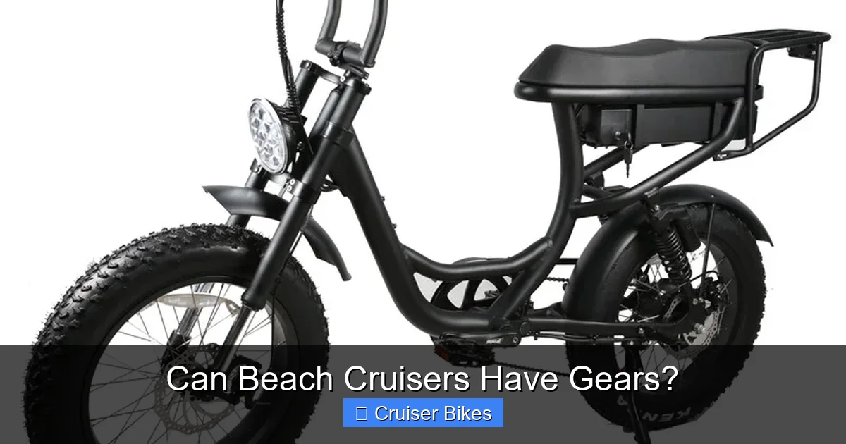 Can Beach Cruisers Have Gears?