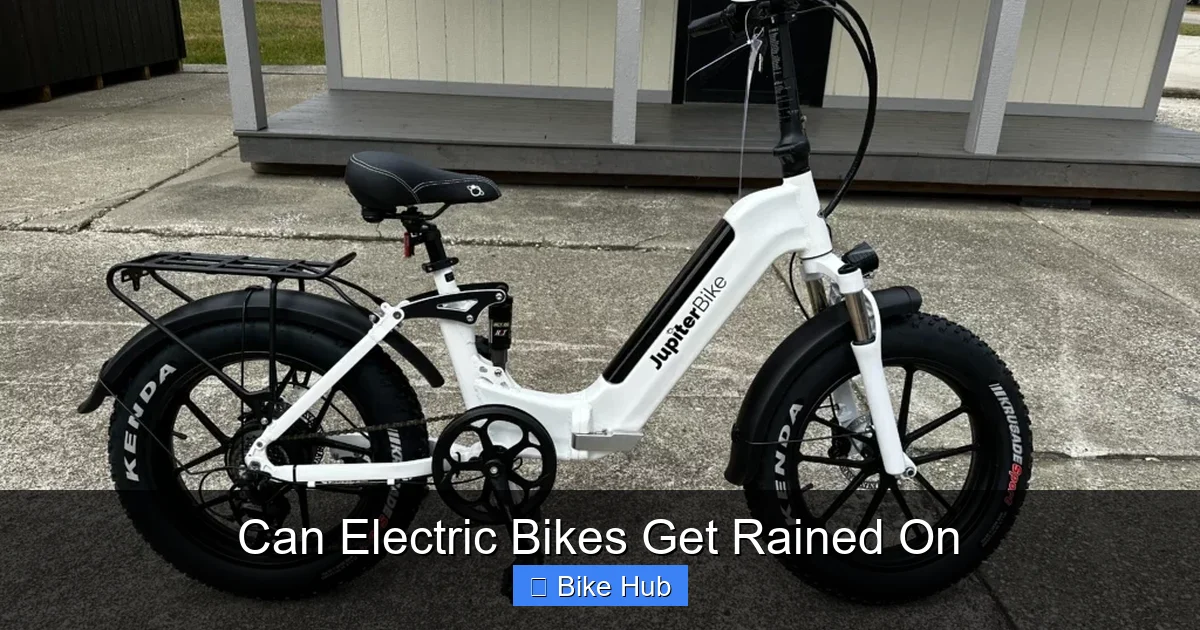 Can Electric Bikes Get Rained On