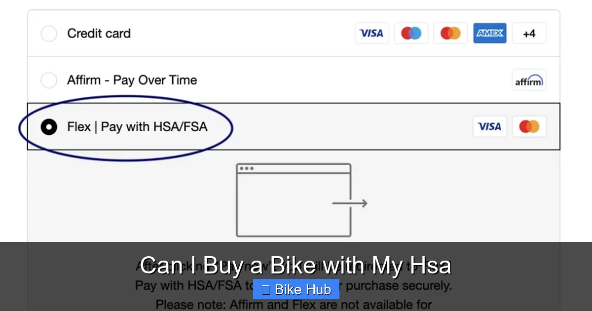 Can I Buy a Bike with My Hsa