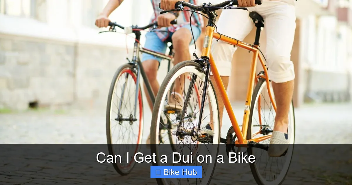 Can I Get a Dui on a Bike