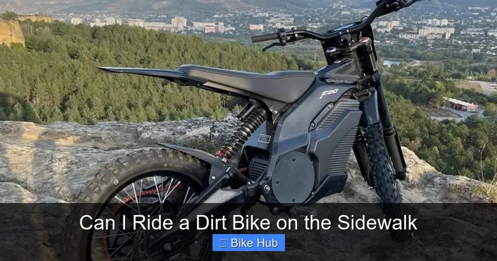 Can I Ride a Dirt Bike on the Sidewalk