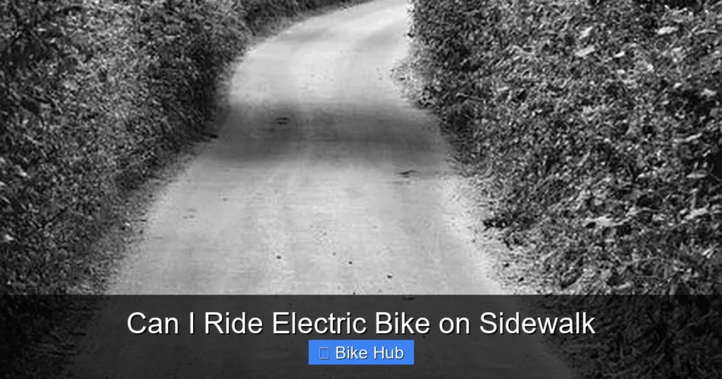Can I Ride Electric Bike on Sidewalk