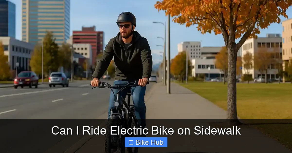 Can I Ride Electric Bike on Sidewalk