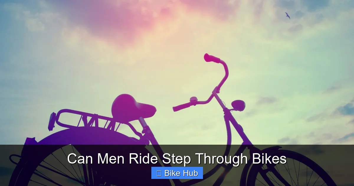 Can Men Ride Step Through Bikes