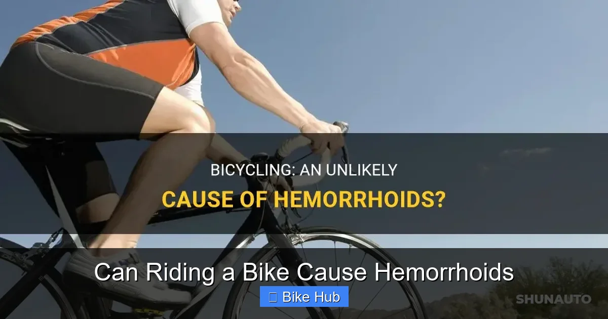 Can Riding a Bike Cause Hemorrhoids