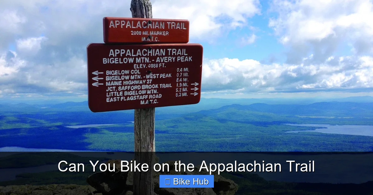 Can You Bike on the Appalachian Trail