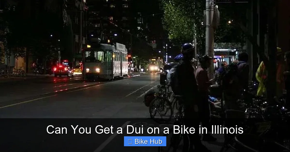 Can You Get a Dui on a Bike in Illinois