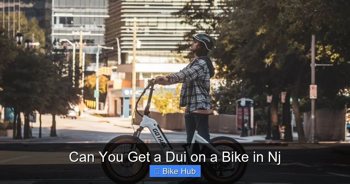 Can You Get a Dui on a Bike in Nj
