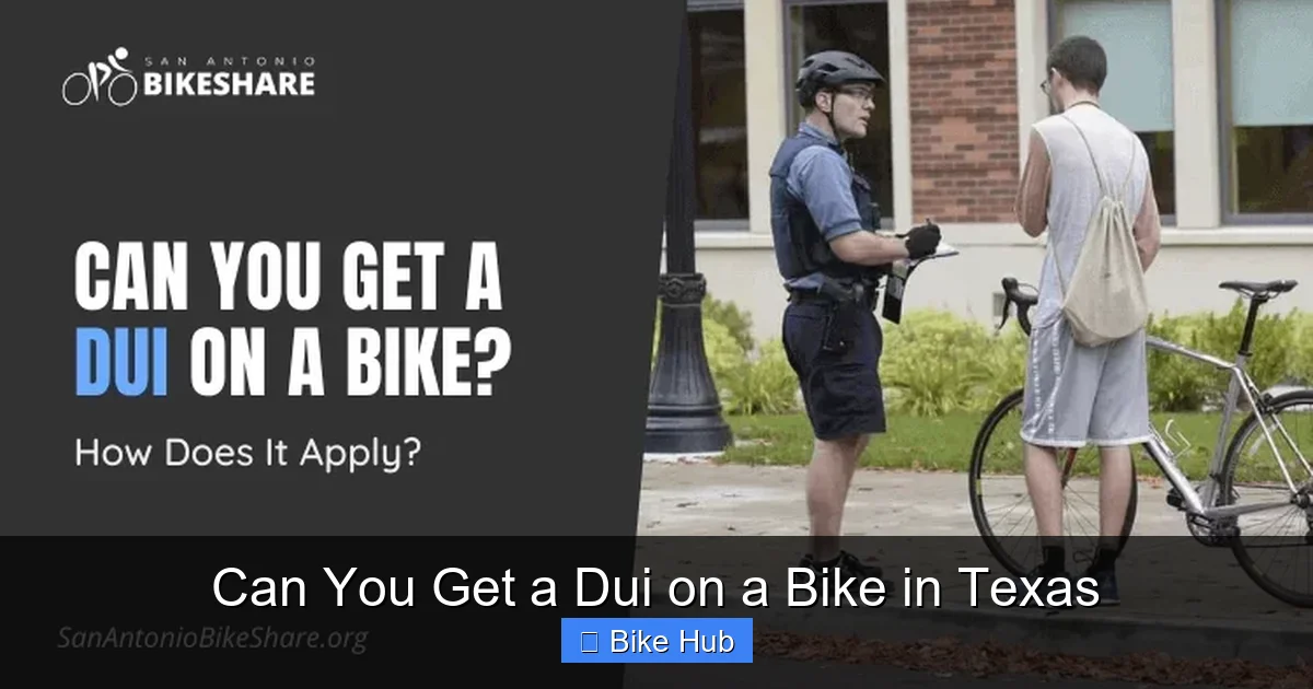 Can You Get a Dui on a Bike in Texas