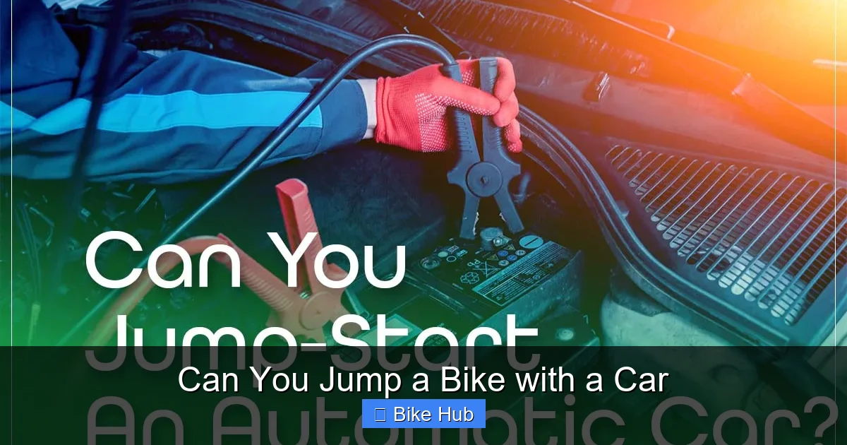 Can You Jump a Bike with a Car