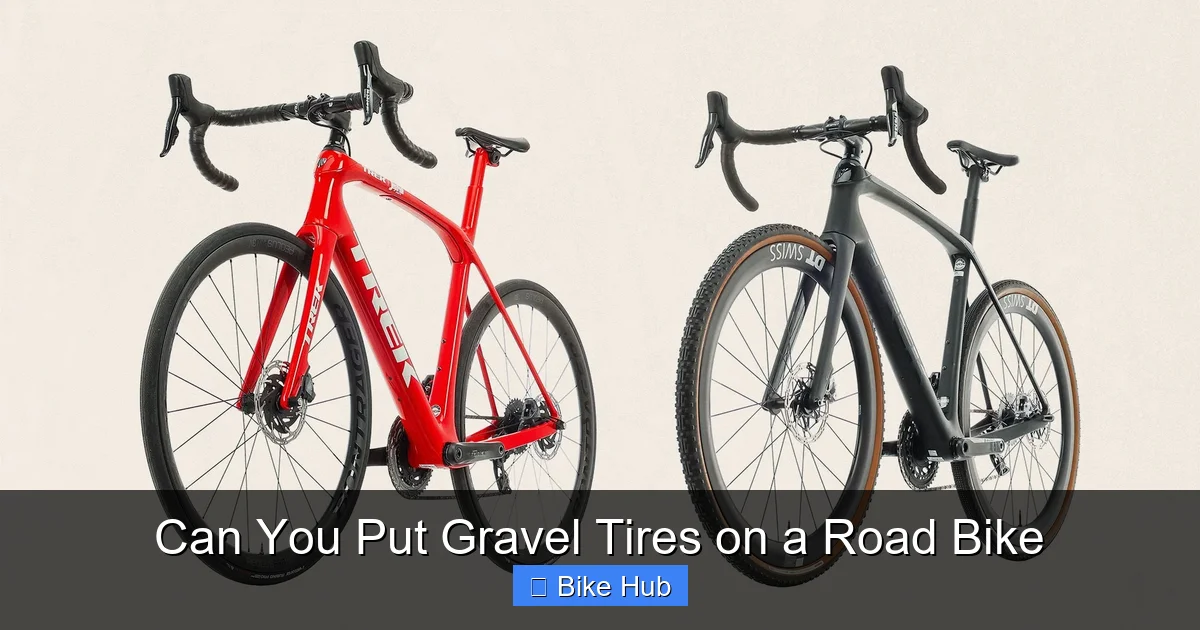 Can You Put Gravel Tires on a Road Bike
