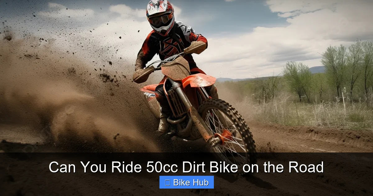 Can You Ride 50cc Dirt Bike on the Road