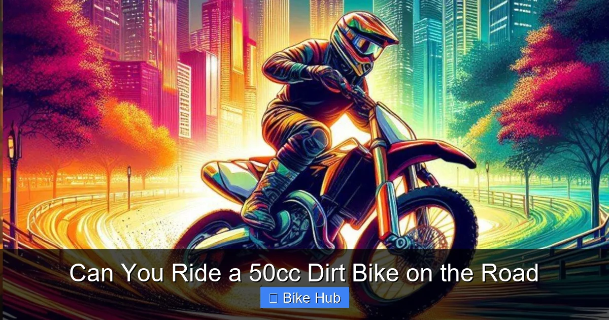 Can You Ride a 50cc Dirt Bike on the Road