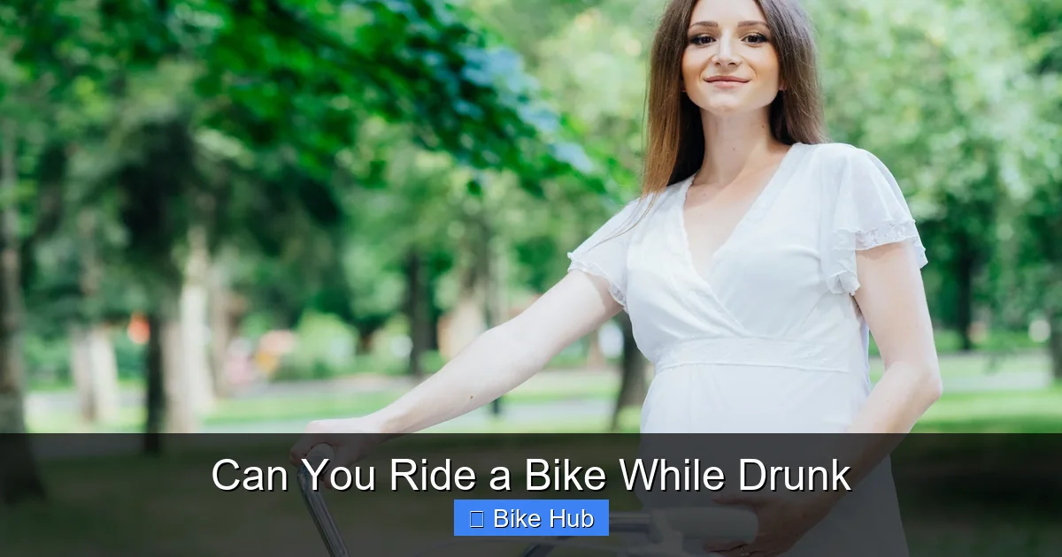 Can You Ride a Bike While Drunk