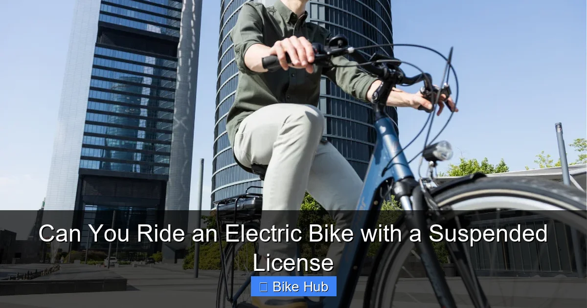Can You Ride an Electric Bike with a Suspended License
