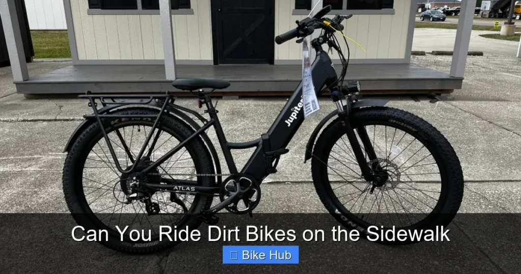 Can You Ride Dirt Bikes on the Sidewalk