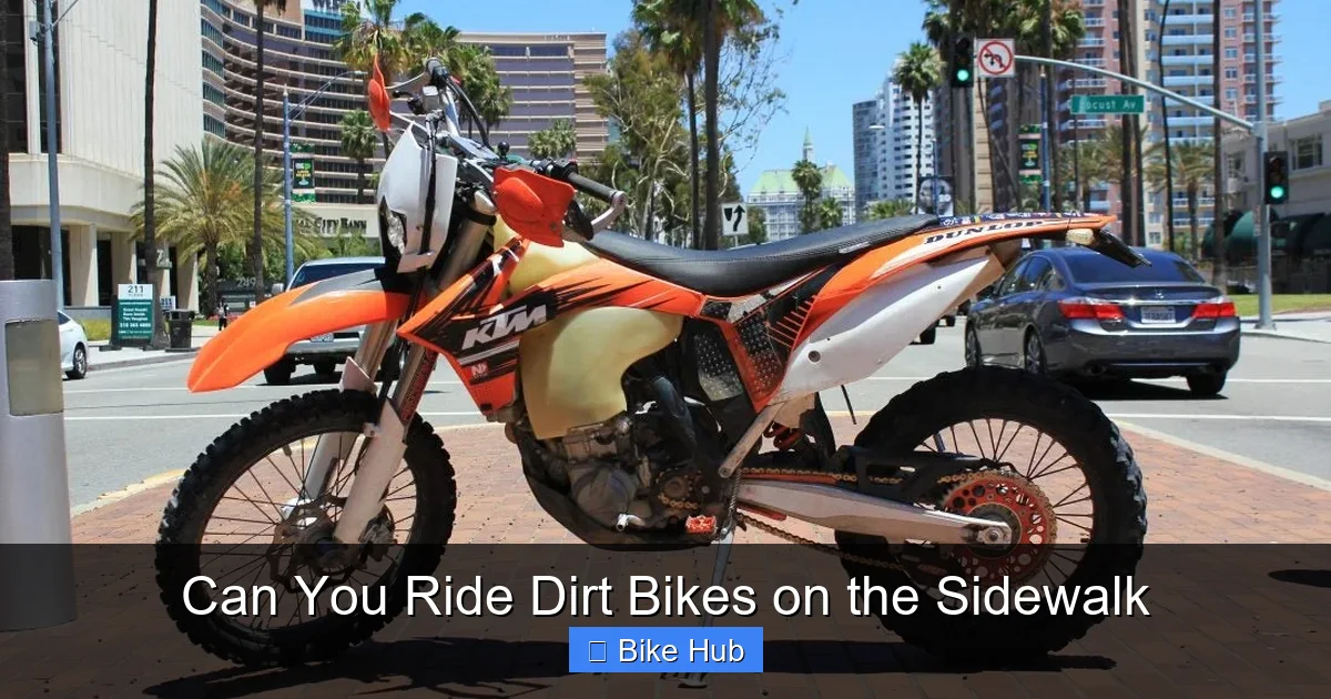 Can You Ride Dirt Bikes on the Sidewalk