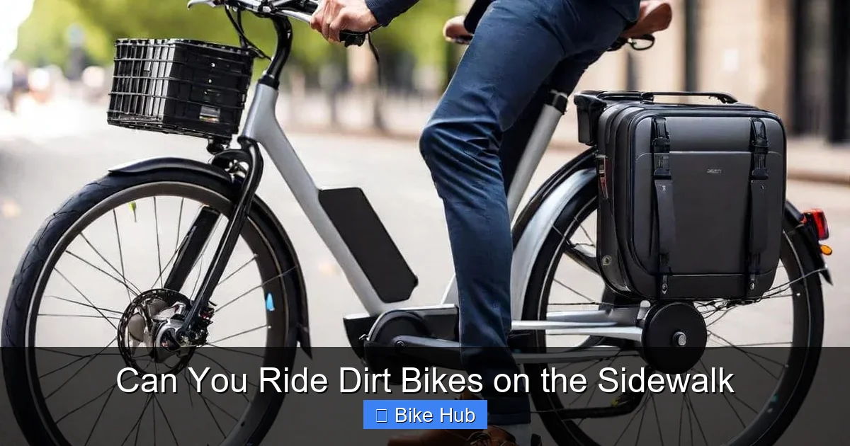 Can You Ride Dirt Bikes on the Sidewalk