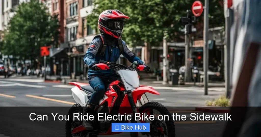 Can You Ride Electric Bike on the Sidewalk