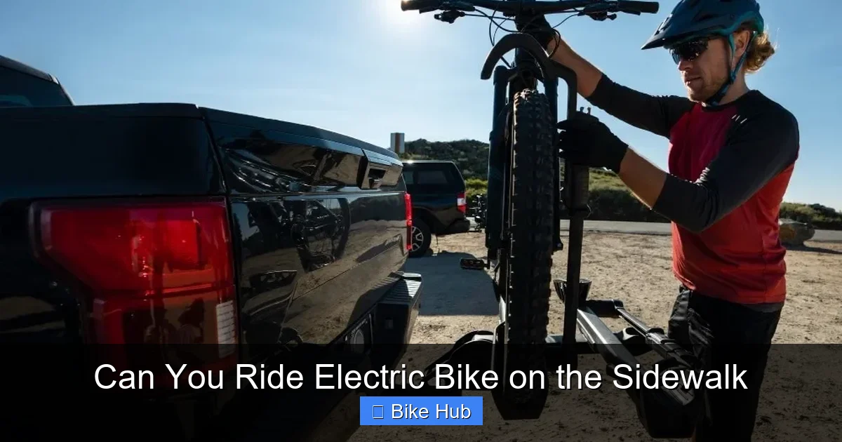 Can You Ride Electric Bike on the Sidewalk
