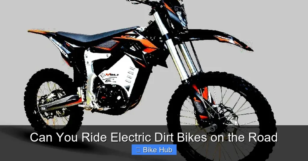 Can You Ride Electric Dirt Bikes on the Road