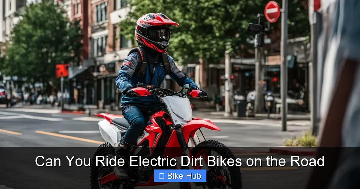 Can You Ride Electric Dirt Bikes on the Road