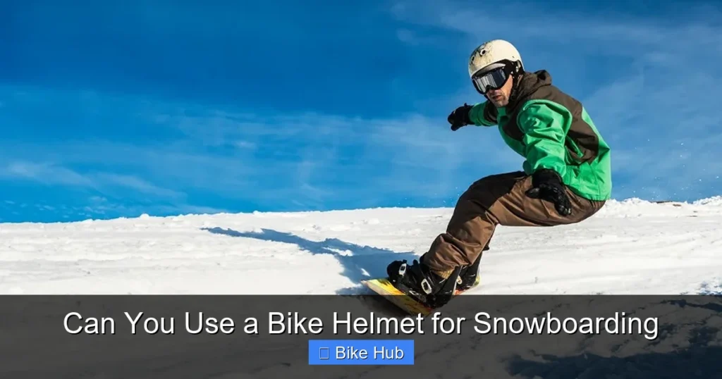 Can You Use a Bike Helmet for Snowboarding