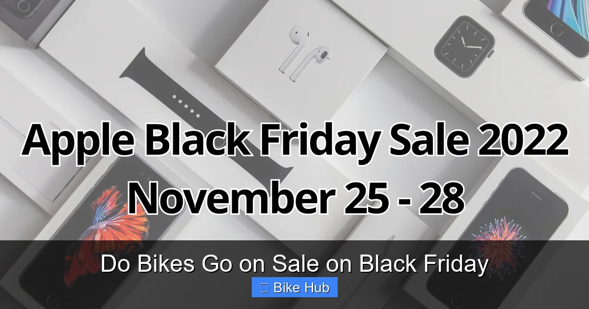 Do Bikes Go on Sale on Black Friday