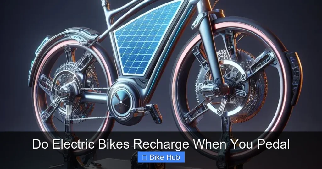 Do Electric Bikes Recharge When You Pedal