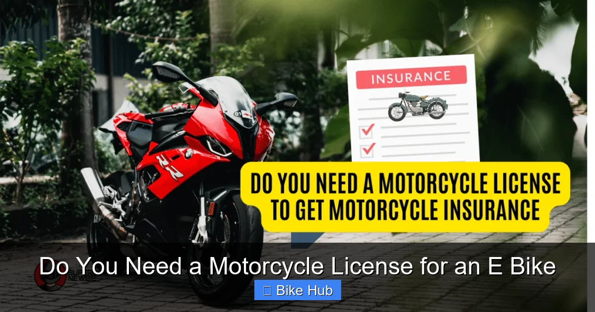 Do You Need a Motorcycle License for an E Bike