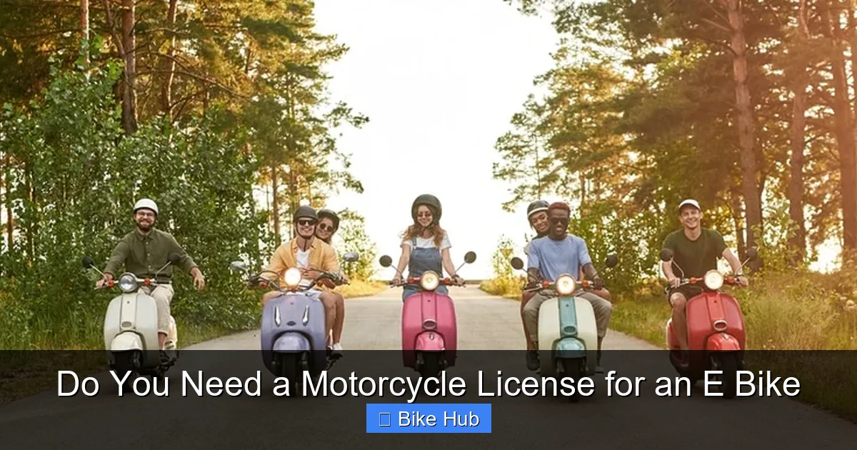 Do You Need a Motorcycle License for an E Bike