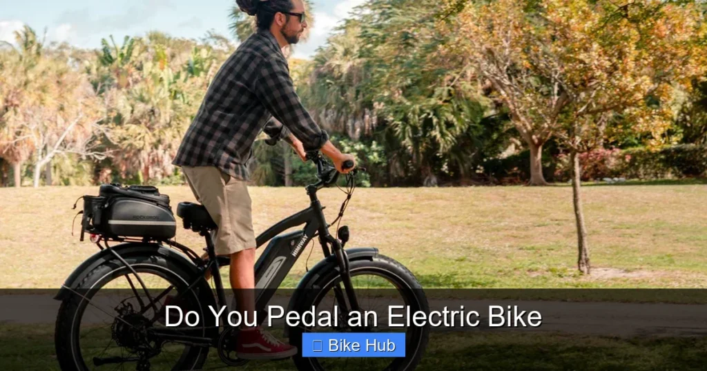 Do You Pedal an Electric Bike