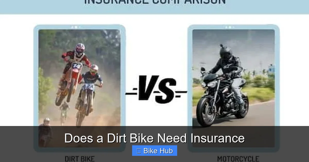 Does a Dirt Bike Need Insurance