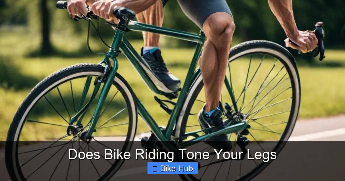 Does Bike Riding Tone Your Legs