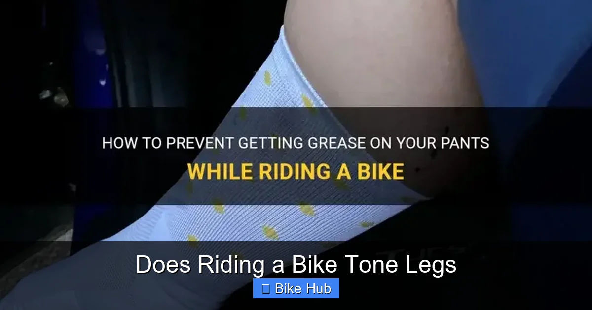 Does Riding a Bike Tone Legs