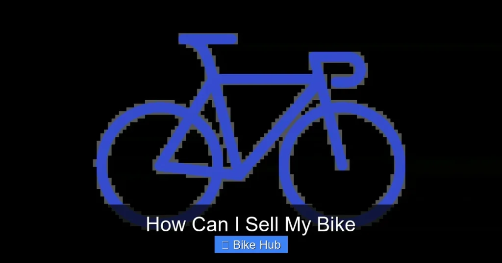 How Can I Sell My Bike