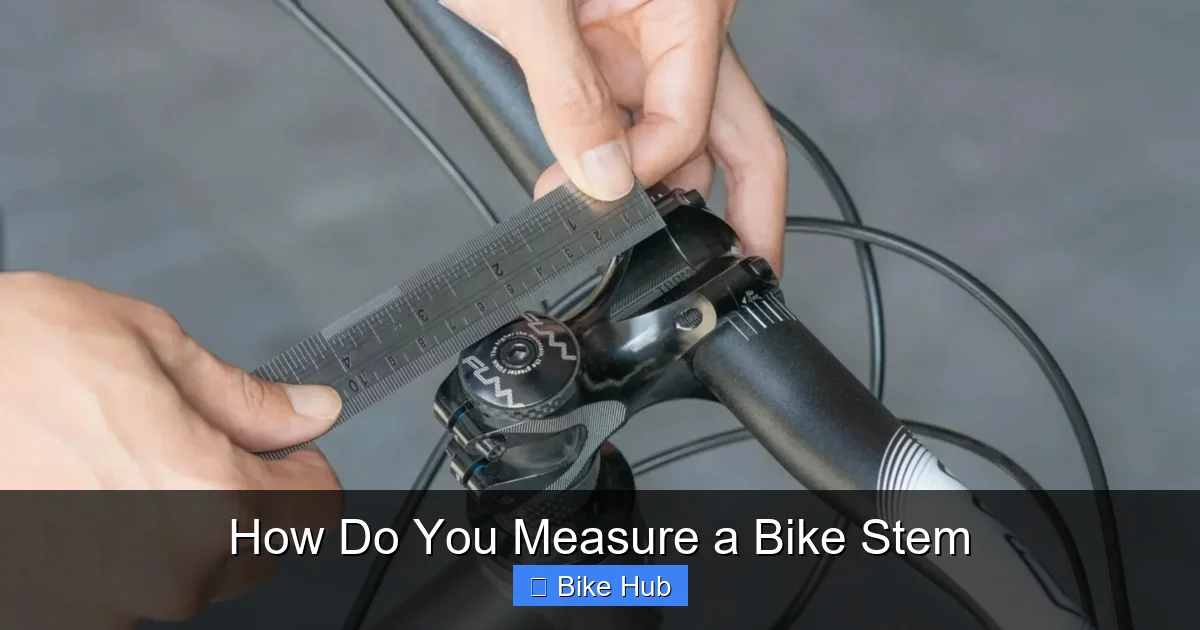 How Do You Measure a Bike Stem