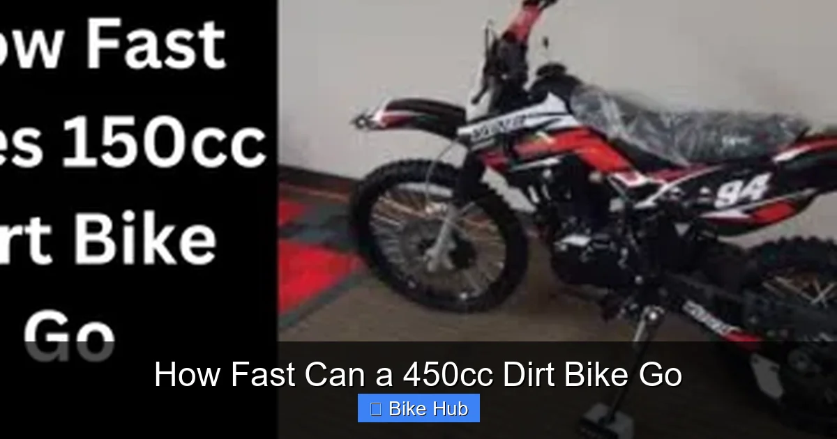 How Fast Can a 450cc Dirt Bike Go