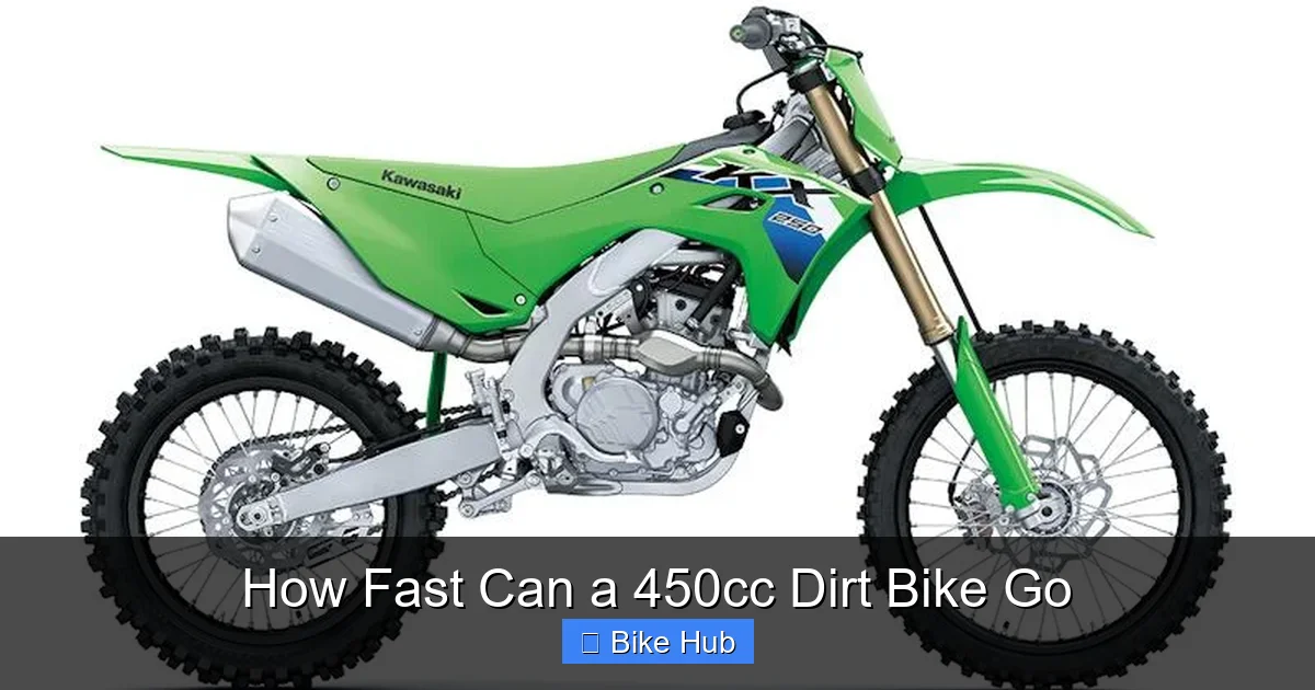 How Fast Can a 450cc Dirt Bike Go