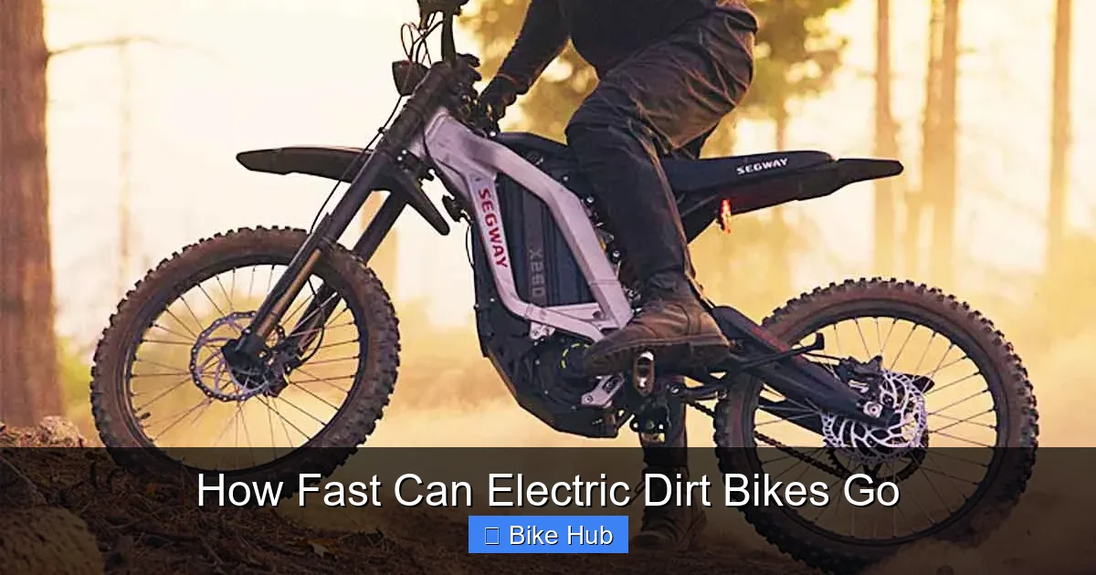 How Fast Can Electric Dirt Bikes Go